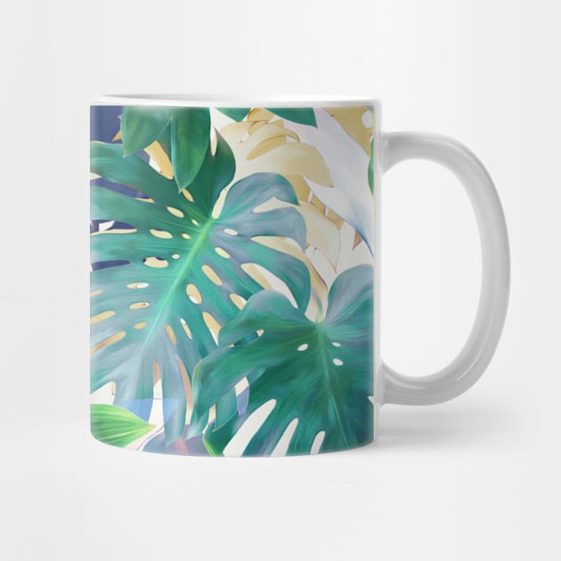 Pastel Summer Tropical Emerald Jungle by micklyn